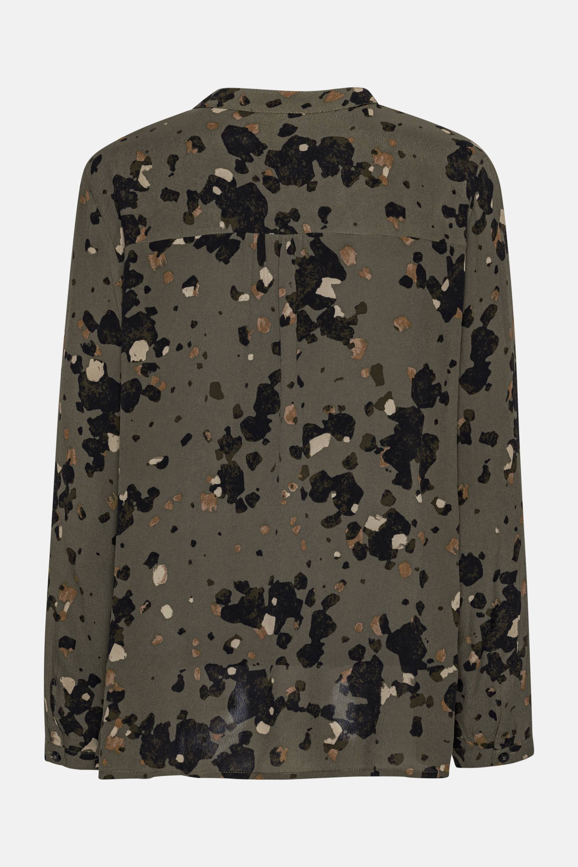 Skjorte med Halv Knapstolpe - Graphic Camo